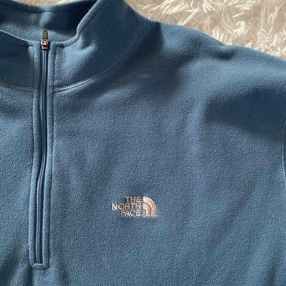 The North Face micro fleece blue pullover - Picture 3 of 6